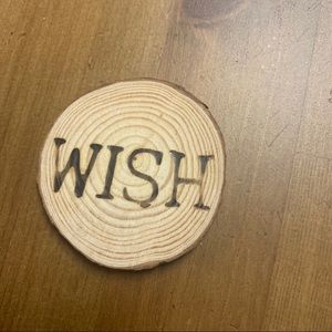 FREE Wood wish magnet